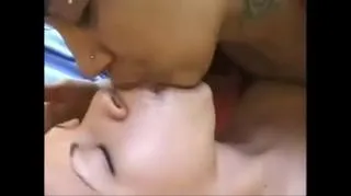 Interracial lesbians sensuous sex