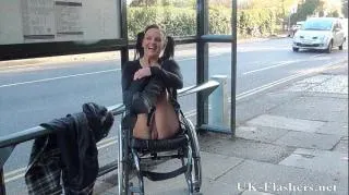 Paraprincess public nudity and disabled pornstar flashing